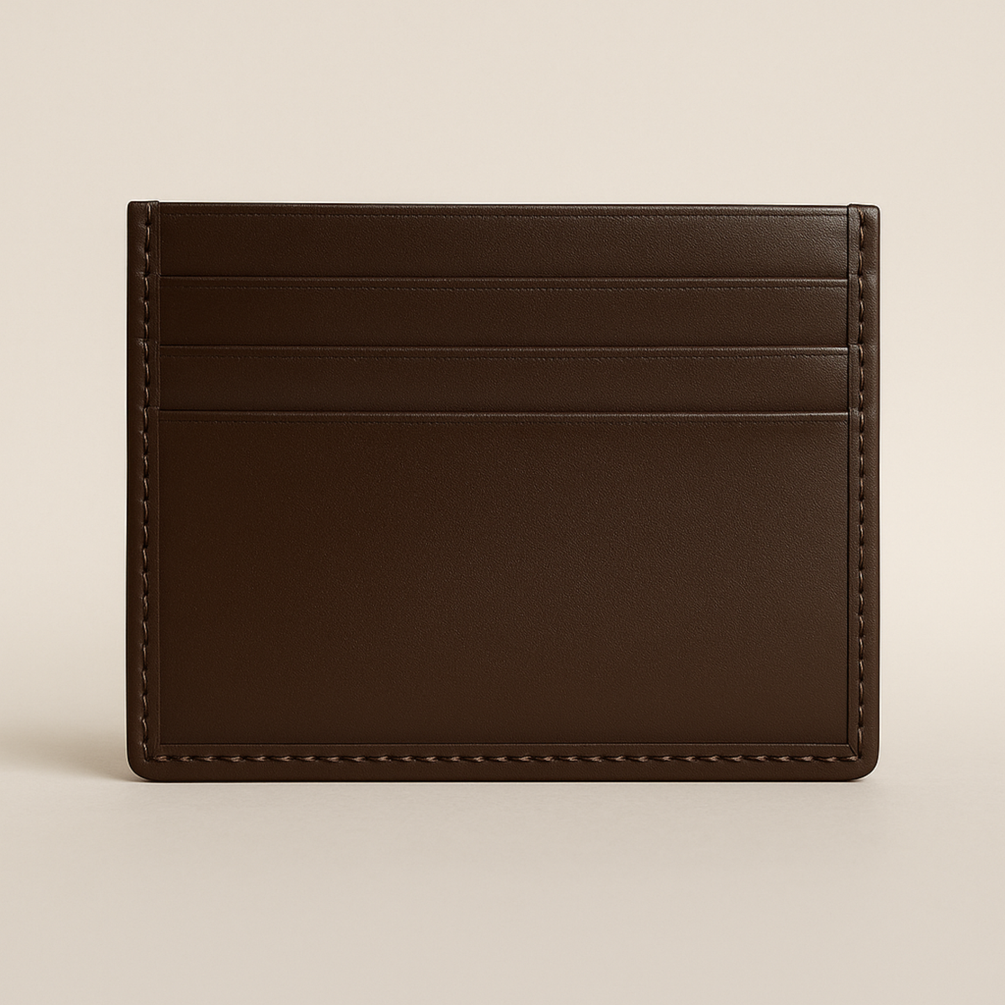 Cow Leather Flat Card Holder 7 Cards Slots