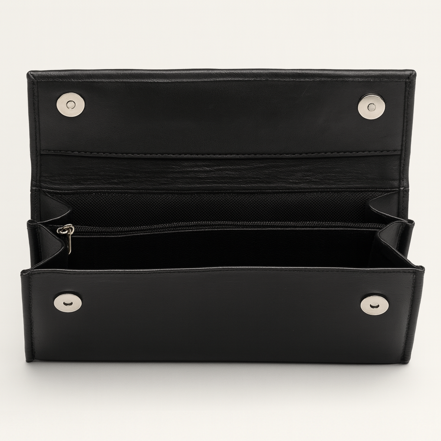 Ladies Cow Leather Clutch Wallet Bag with Wallet Organizer and Handle