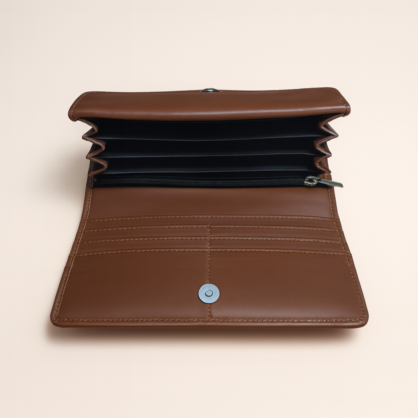 Large CapacityCow Leather Ladies Long Clutch Wallet