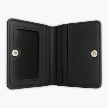 Unique Crocodile Shape Mini Cow Leather Wallet with with Snap Button and ID Window