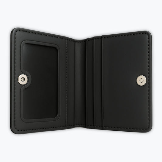 Unique Crocodile Shape Mini Cow Leather Wallet with with Snap Button and ID Window