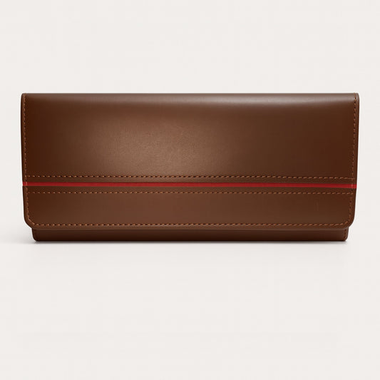 Large CapacityCow Leather Ladies Long Clutch Wallet