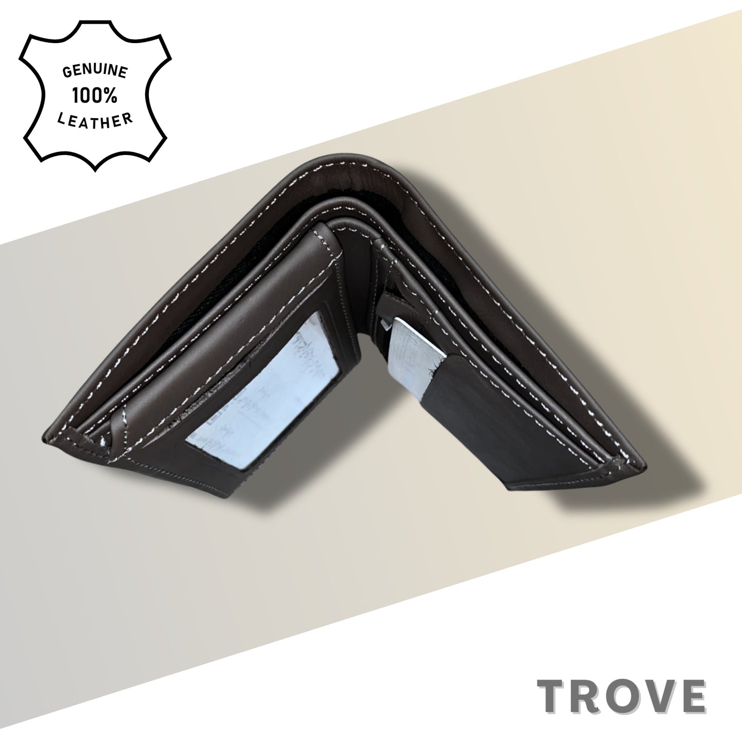 Luxury Export Quality Cow Leather Bi-Fold Wallet Matte Finish