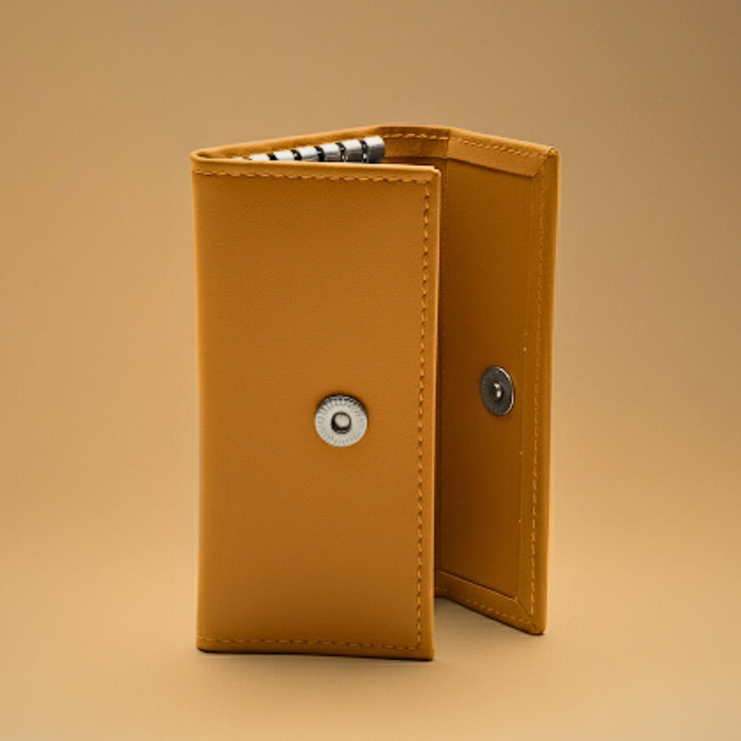 Premium Cow Leather Key Holder with 6 Key Hooks