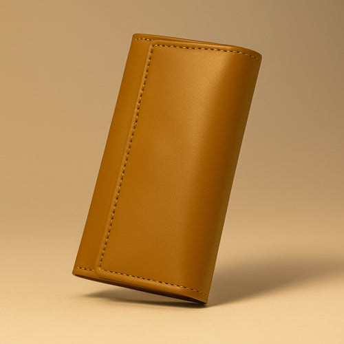 Premium Cow Leather Key Holder with 6 Key Hooks