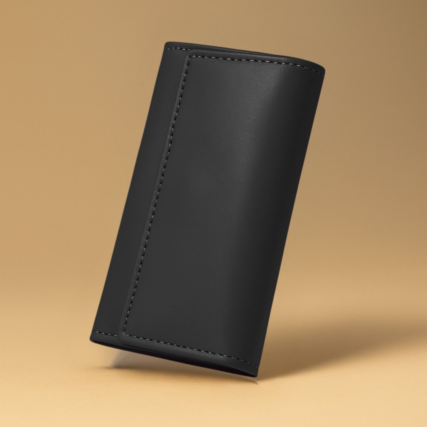 Premium Cow Leather Key Holder with 6 Key Hooks