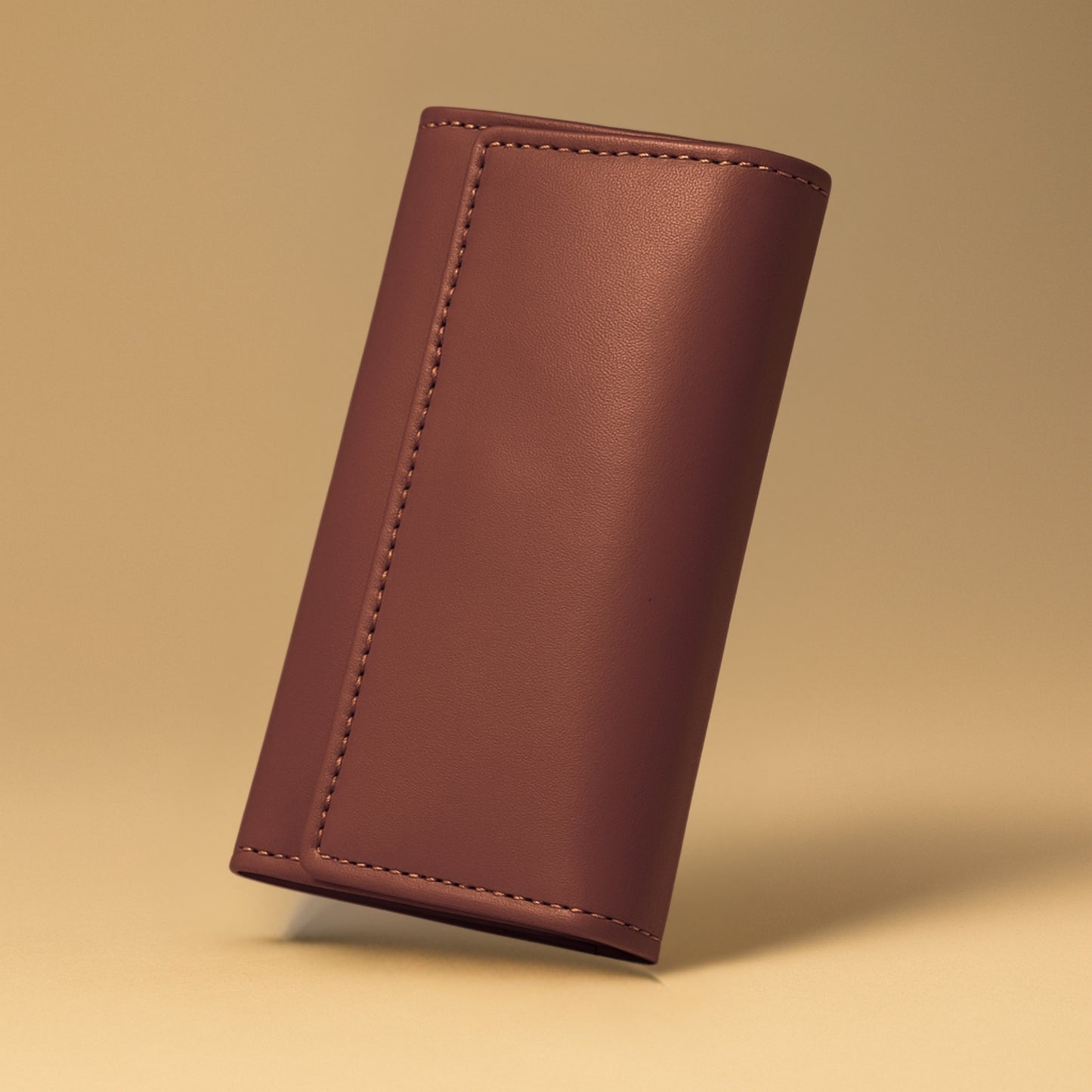 Premium Cow Leather Key Holder with 6 Key Hooks