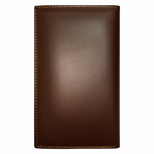 Half Long Bifold Wallet Genuine Cow Leather