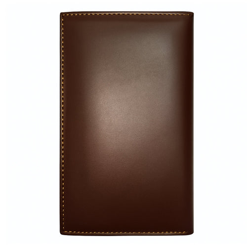 Half Long Bifold Wallet Genuine Cow Leather