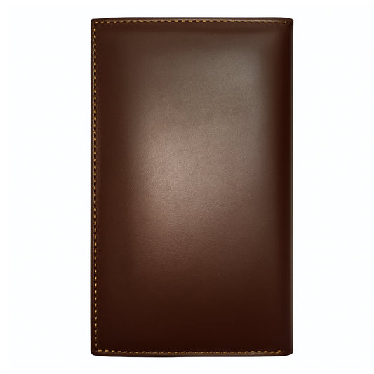 Half Long Bifold Wallet Genuine Cow Leather