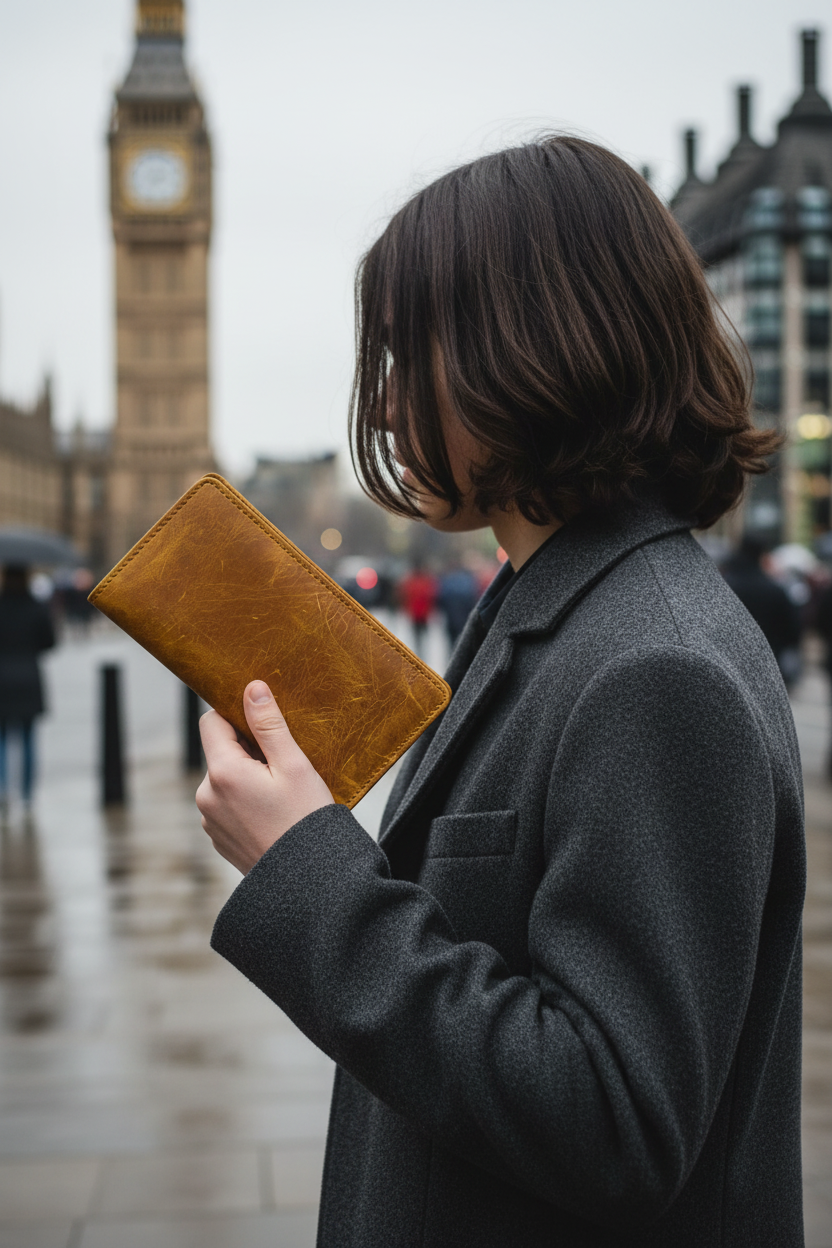 High quality teenager with Trove Leather wallet