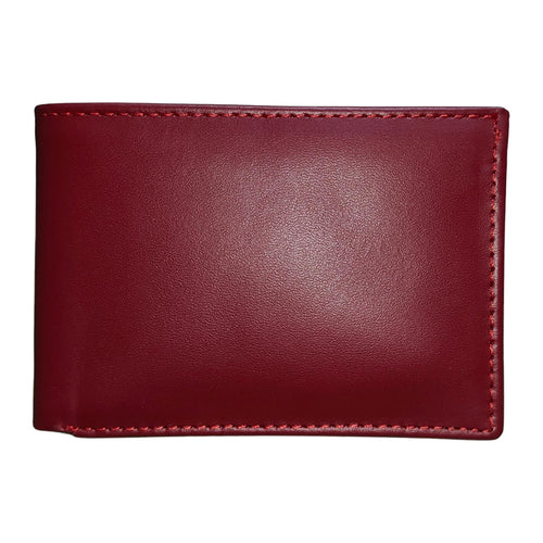 Slim Cow Leather Dollar Size Bifold Wallet